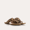 SANDALES MULES REQINS BAO LEOPARD BEIGE